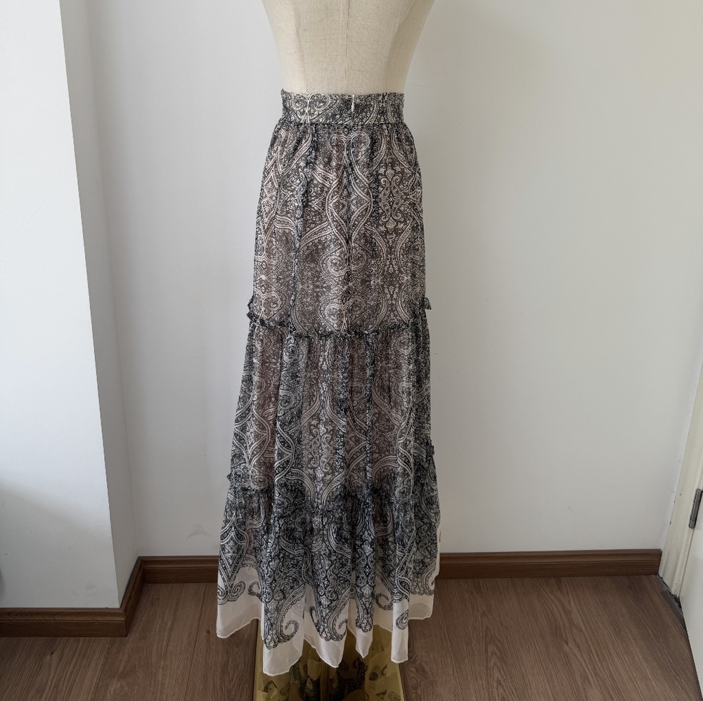 Hemant & Nandita Chavi Tiered Maxi Skirt - Picture 9 of 13